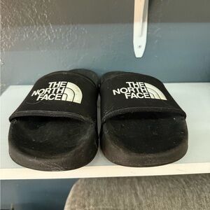 The North Face Black Logo Slide Sandals